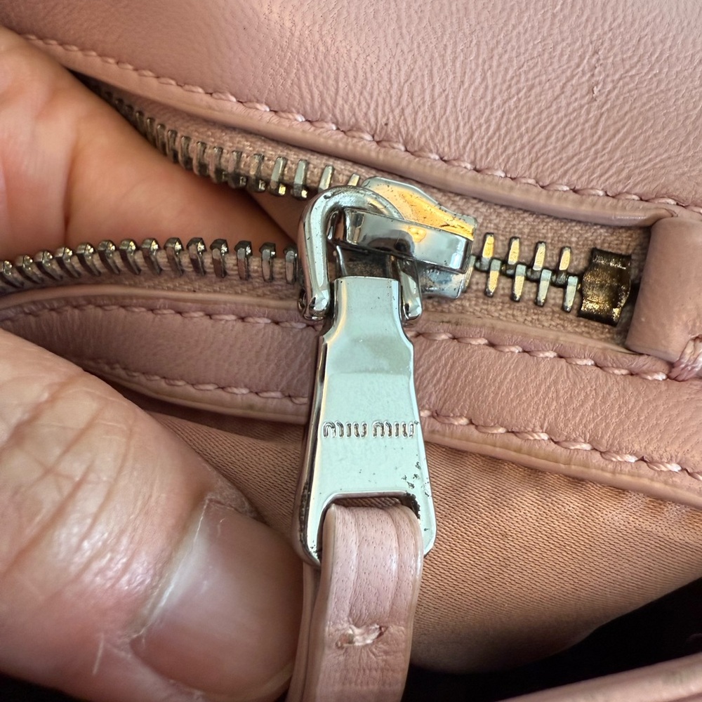 Miu Miu Blush Pink Matelasse Quilted Crossbody Bag - Picture 11 of 13